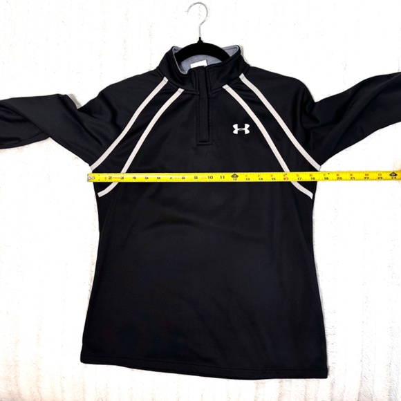 Under Armour Quarter-Zip Mock Neck Fleece Pullover; Women's US Medium (8) - Picture 5 of 7